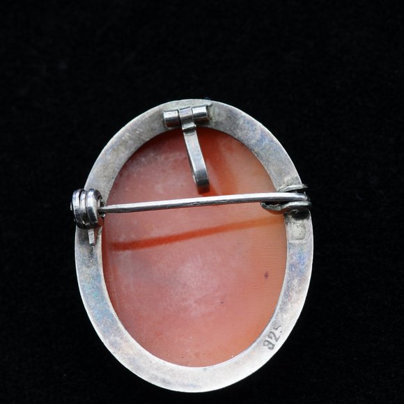 Italian Cameo Silver Pendant and Pin - Picture 3 of 10